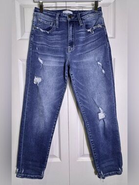 Petra 153 High Rise Distressed Girlfriend Jeans Size 7/27